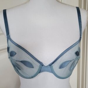 La Perla Bra in Dusty Blue